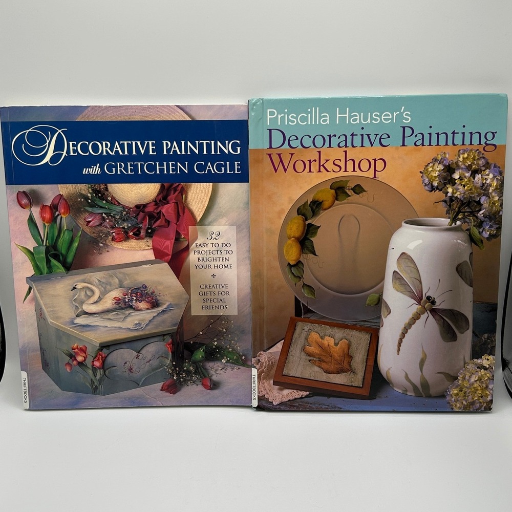 BUNDLE Decorative Painting Workshop Gretchen Cagle Priscilla Hauser Books DIY